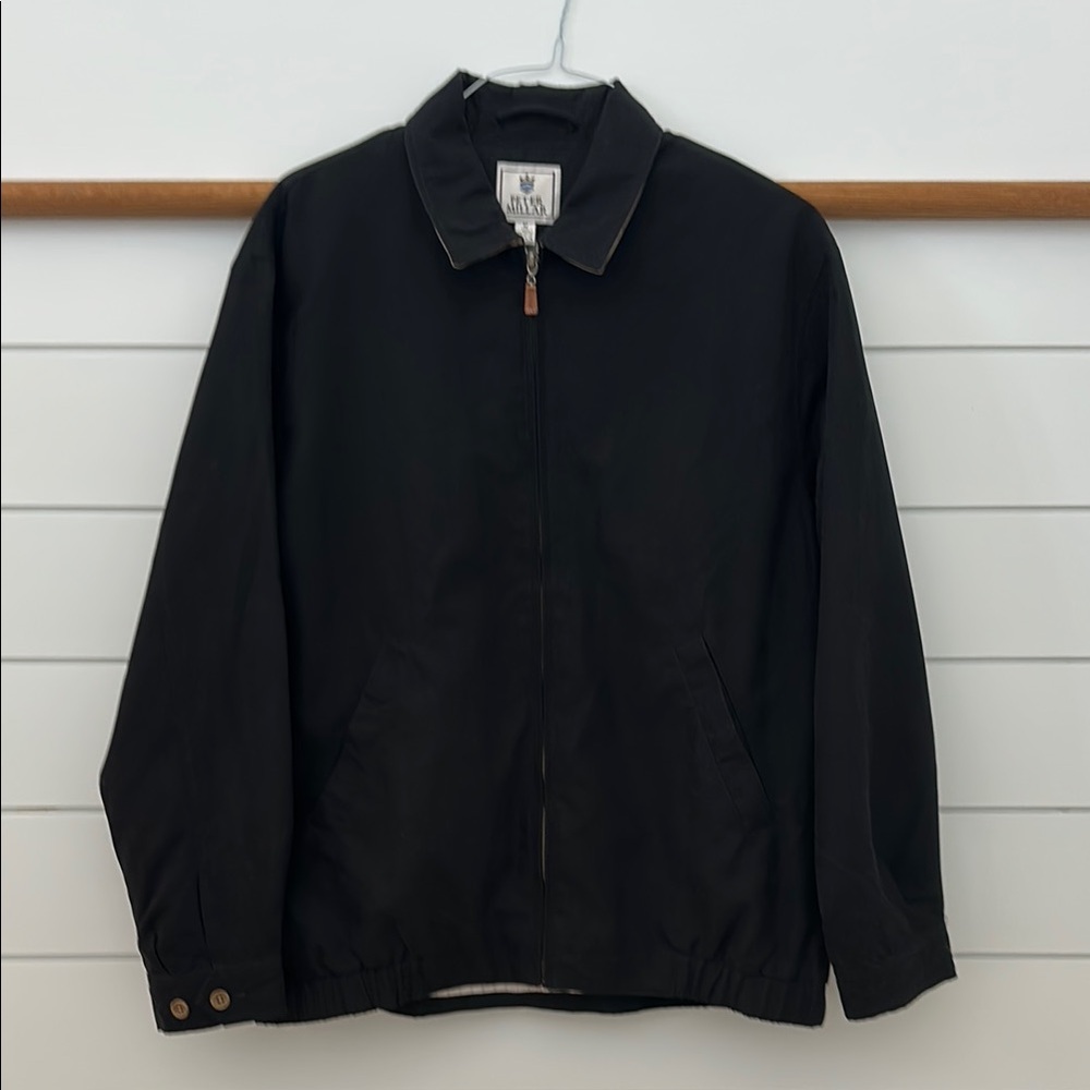 Peter Millar Black Lightweight Shirt Jacket